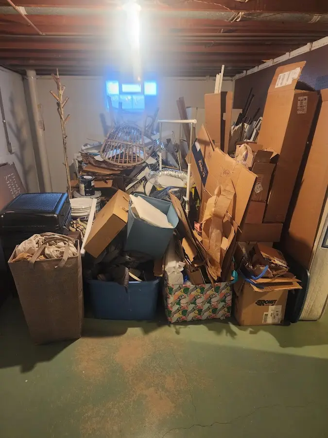 Roll-off dumpster container at job site for Concrete Dumpster Rental in Woodland